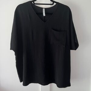 NWT Zenana oversized Black Top